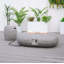 Ensemble de conversation d'extérieur en métal pour 6 personnes avec foyer et coussins Flinda