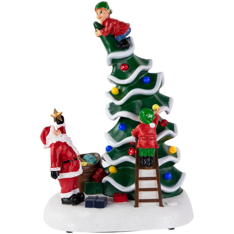 Figurine de Noël à DEL animée et musicale