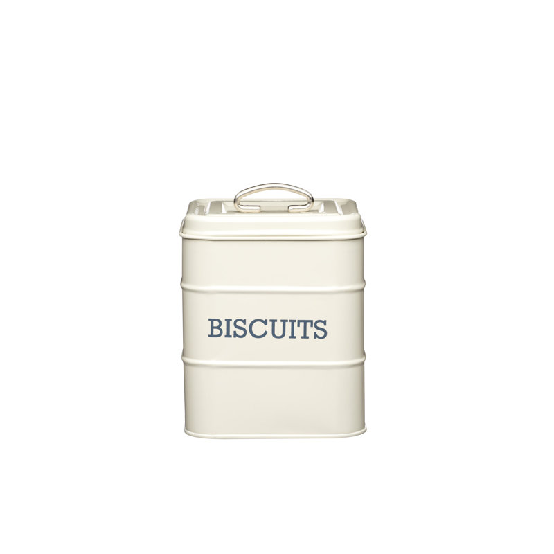 Living Nostalgia Biscuit Storage Tin, Cream