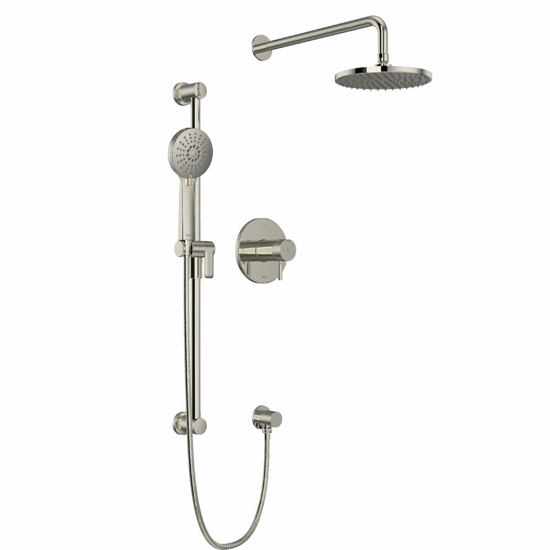 Riu Thermostatic Shower Faucet with Rough-in Valve, Polished Nickel