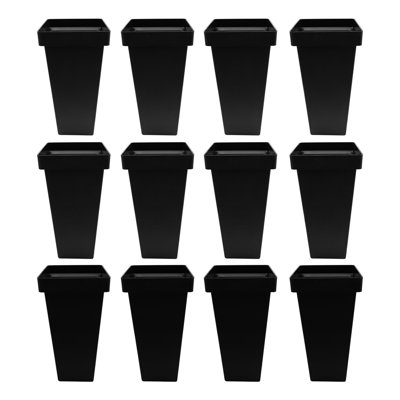 12Pcs Plastic Flower Buckets Planters