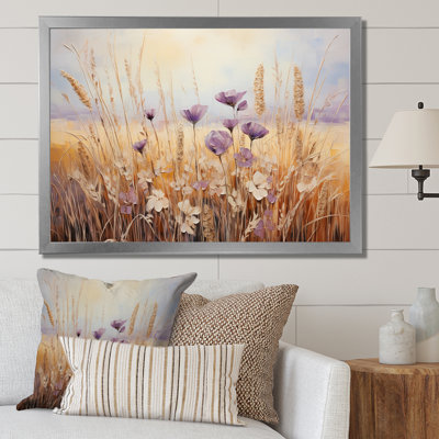 Minimalisme prairie magique IV sur toile
