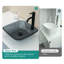 Lavabo vasque de salle de bain au-dessus du comptoir