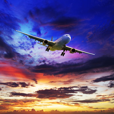 " Jet Plane In A Sunset Sky " by Cgiheart