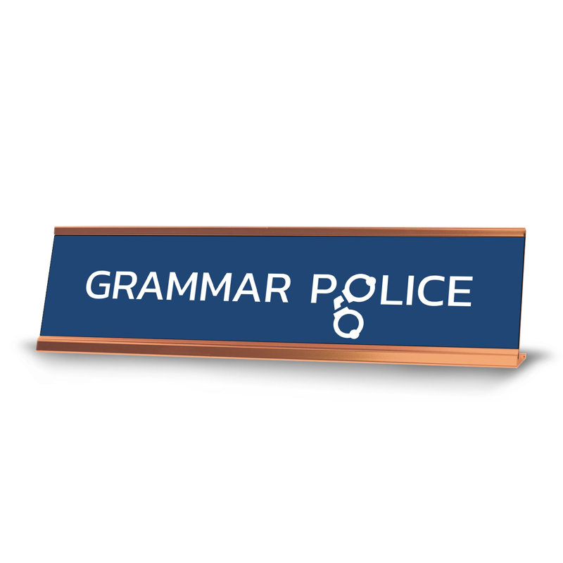 Porte-affiche Grammar Police