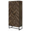 Armoire d'appoint rustique et bronze industriel