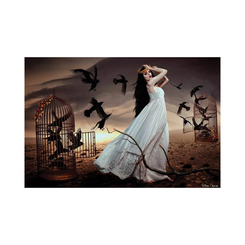 Thoughts by Victoria Obscure - Wrapped Canvas Painting, 66.04 cm H x 45.72 cm W x 3.175 cm D