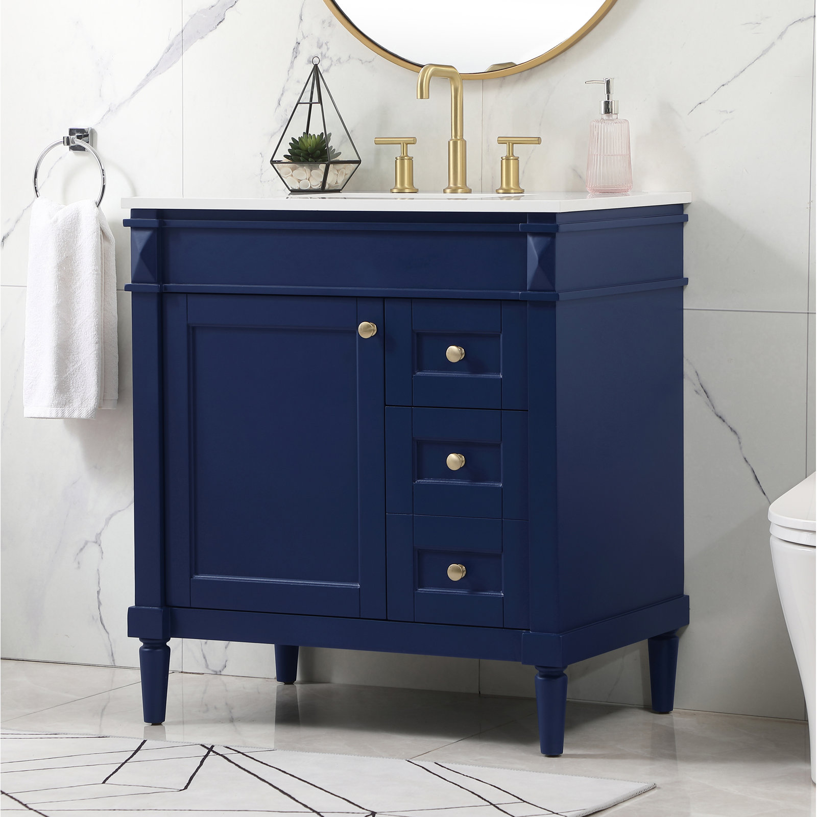 Readington 32'' Single Bathroom Vanity, Blue