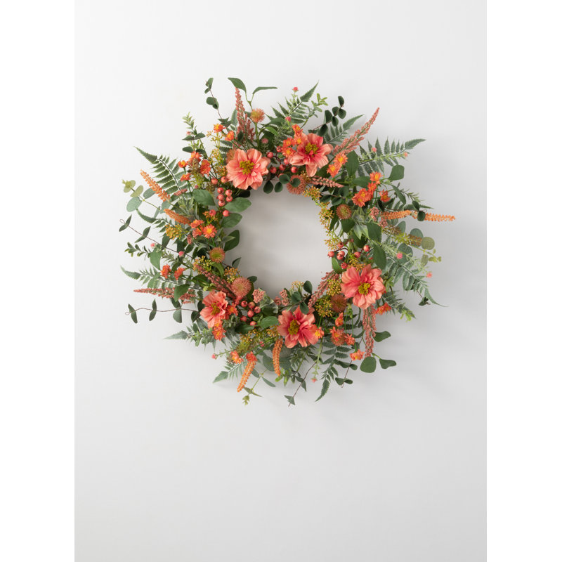 Couronne de baies artificielles 25 "Dahlia