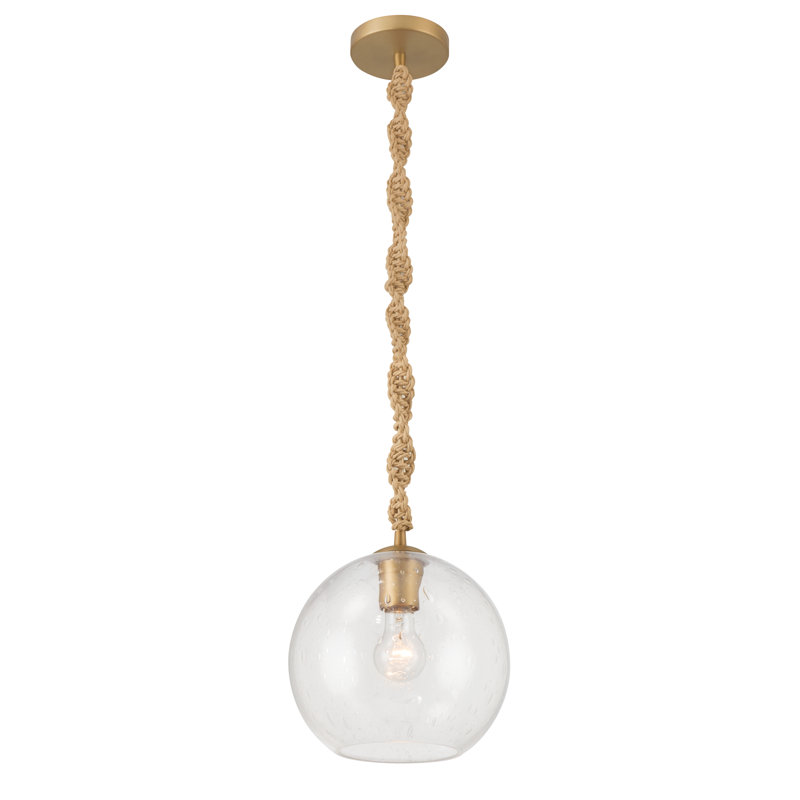 Mini-luminaire suspendu 1 lumière 9,75 po Elyric