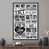 Black Floater Framed selected