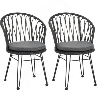 TAVON CHAIR, 2PCS avec 2 coussins, gris