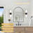 LED Dimmbale Flush Mounted Sconces, Battery Operated Wall Sconces With Remote
