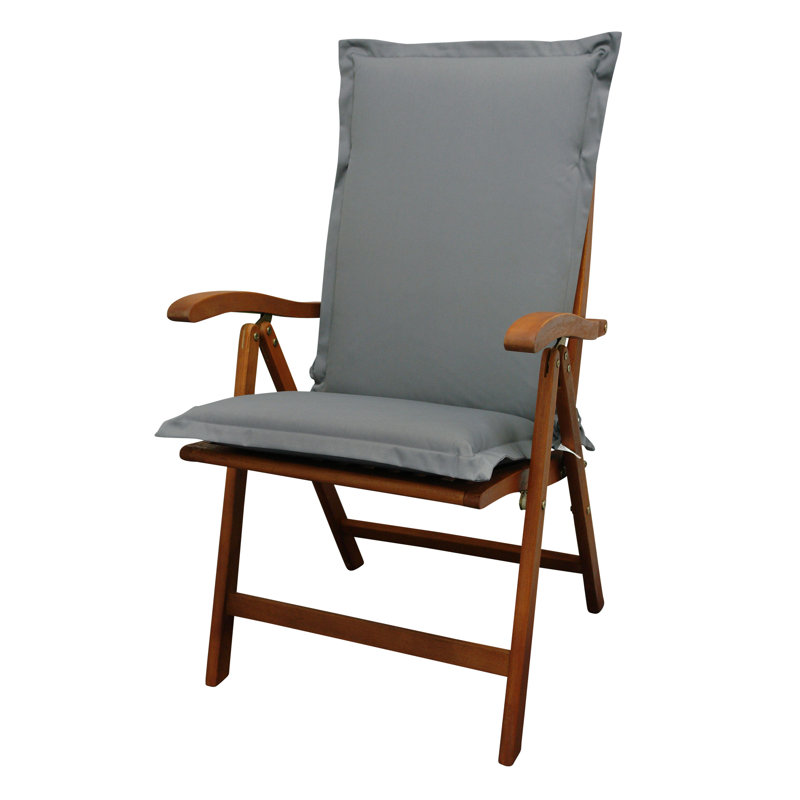 Afrin Dining Chair Cushion, Grey, 9 cm H x 50 cm W x 100 cm D