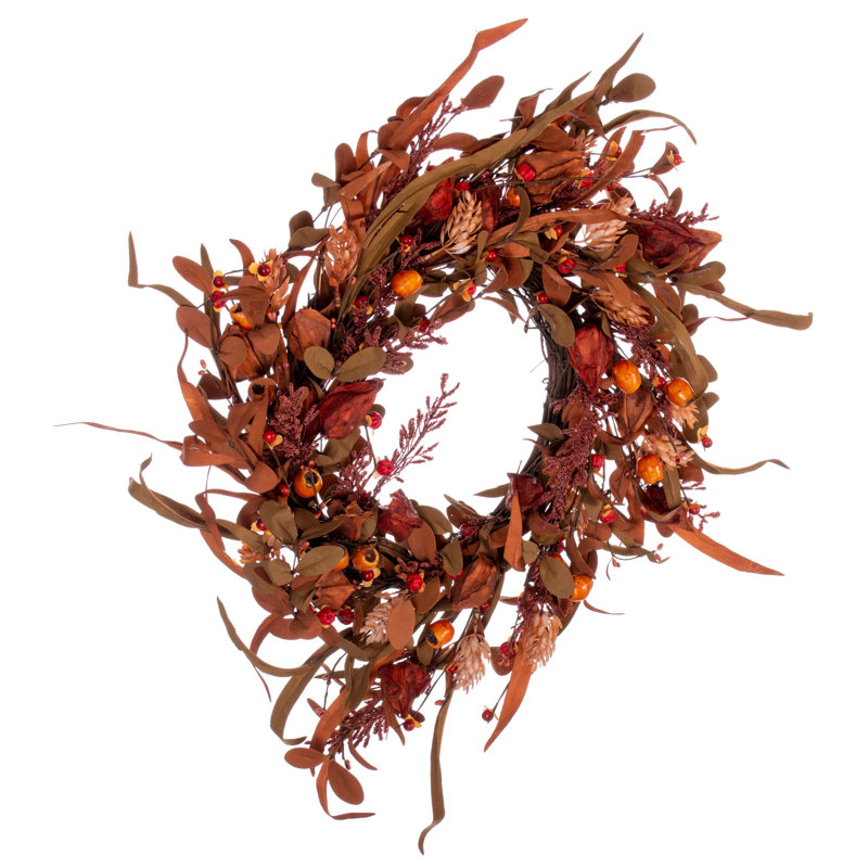 Couronne à feuilles 22 po