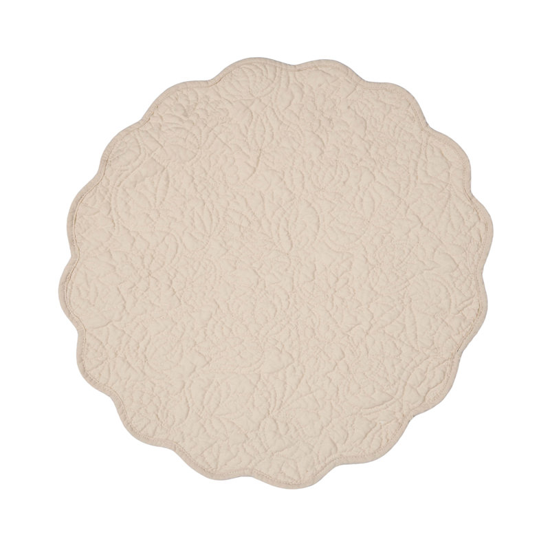 Ensemble de 6 napperons Christiana, Beige