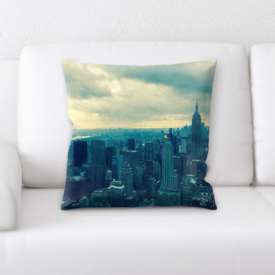 Bourn Faux Leather Throw Pillow