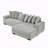Upholstered Sleeper Sectional Sofa-129000919