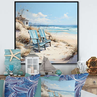 «Coastal Beach Charm Retreat II», reproduction sur toile