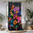 Motif floral noir