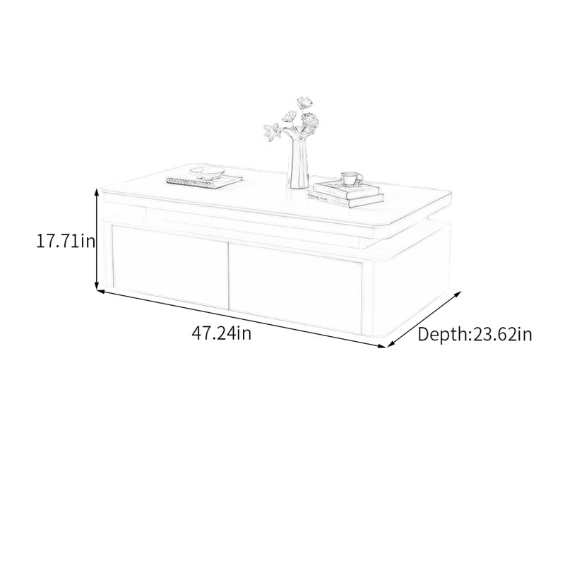 Callas, Blanc, 17,71 po H x 47,24 po L x 23,62 po l, Blanc