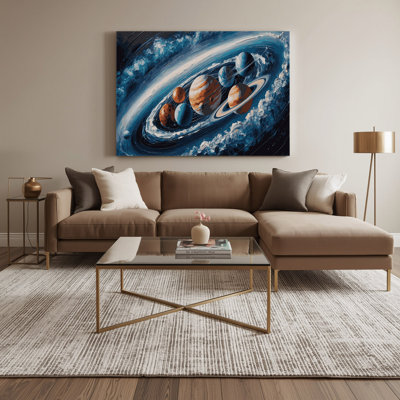 Art mural sur toile gris
