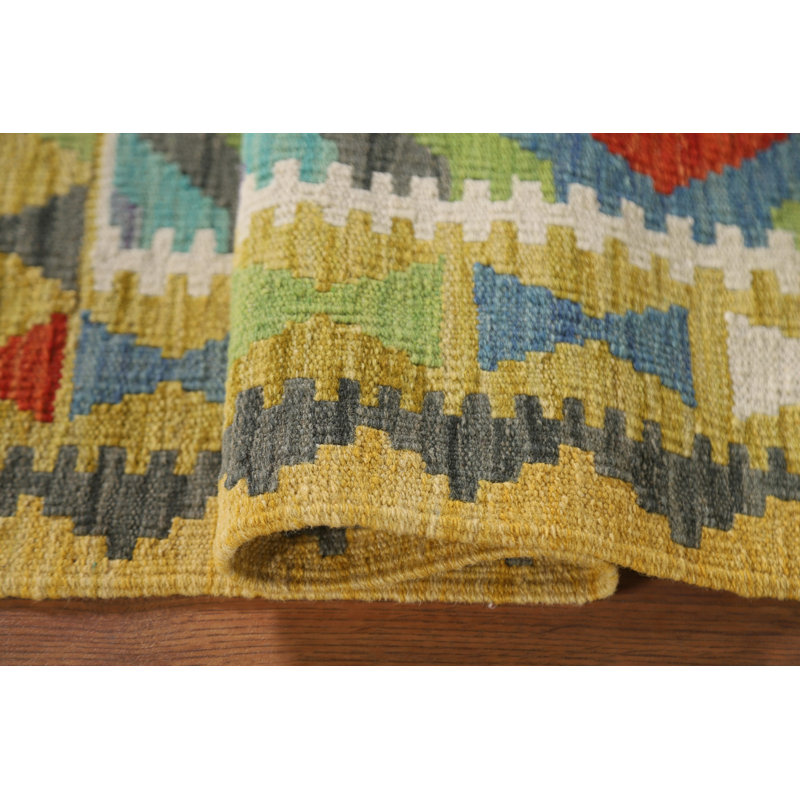 Multolor Wool Kilim Oriental Rug 3x4