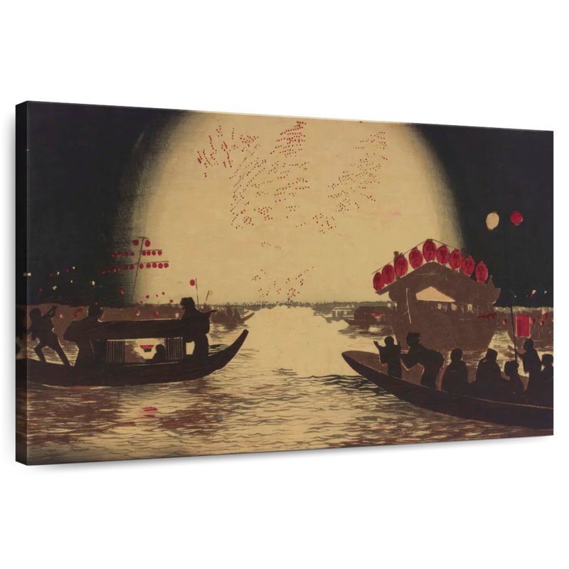 Mehar Fireworks At Ryogoku, 26" H x 39" W