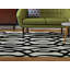 Louise Geometric Wool Hand Woven Area Rug-14196917
