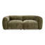 Causeuse en tissu vert olive Siegal - Modern Olive