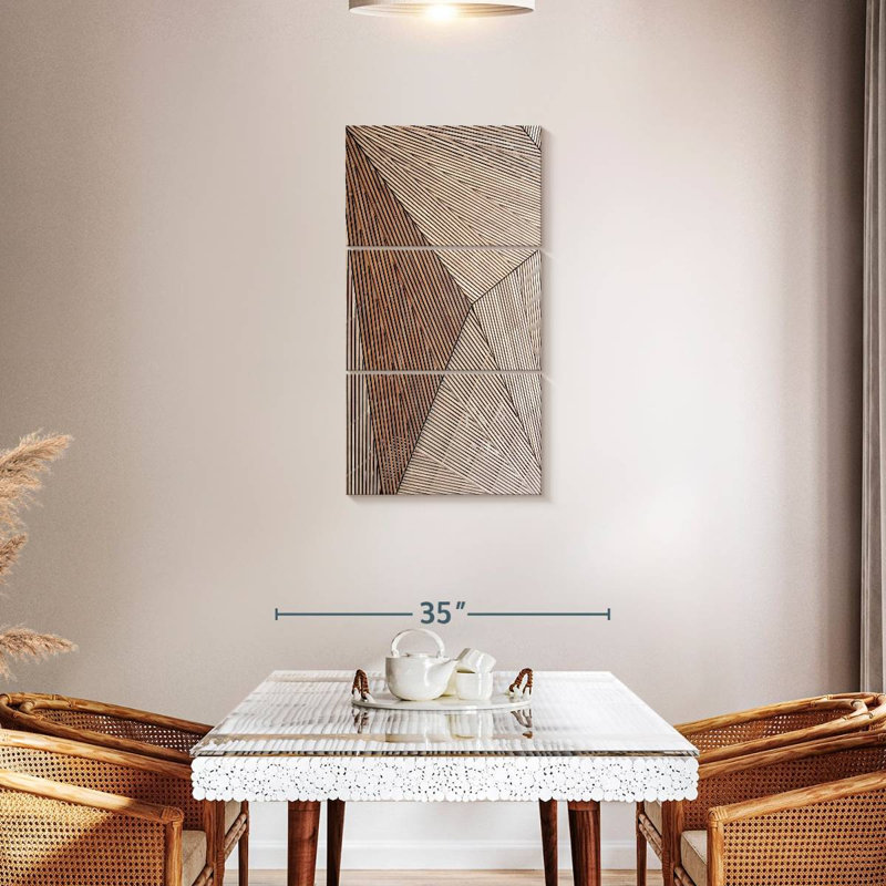 Architecture, structure en bois, 3 pièces, H 44 po x l 21 po x P 1,25 po