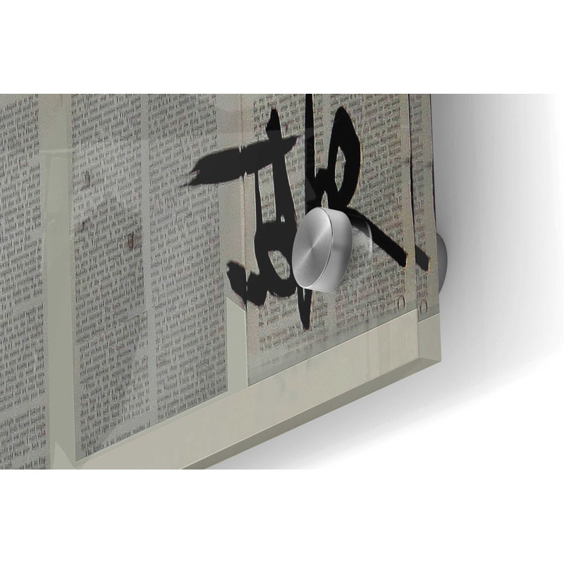 Art mural en verre Trinx «Adam Eve» par Loui Jover, H 24 po x l 36 po x P 0,2 po