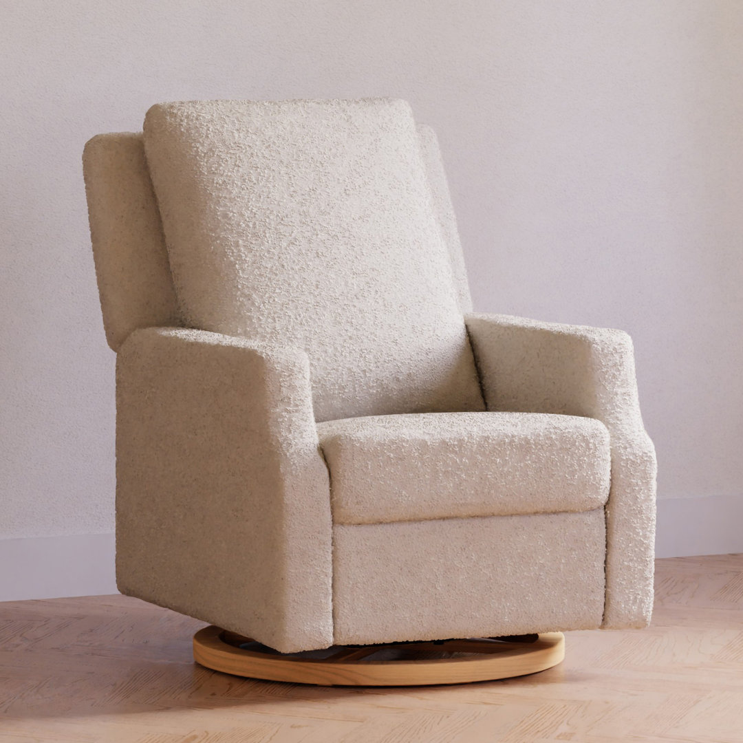 Crewe Electronic Recliner and Swivel Glider in Eco-Performance Fabric Namesake Upholstery 