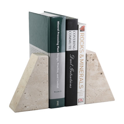 Serre-livres en marbre (ensemble de 2)