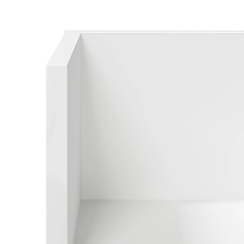 18-20 Wall Mounted Shelf, White, 16.5cm H x 100cm W x 16.5cm D
