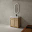 Meuble-lavabo autoportant avec lavabo en résine
