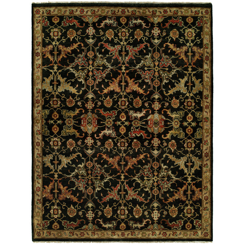 Tapis oriental en laine noué à la main Hermon, Rectangle 3 pi x 5 pi