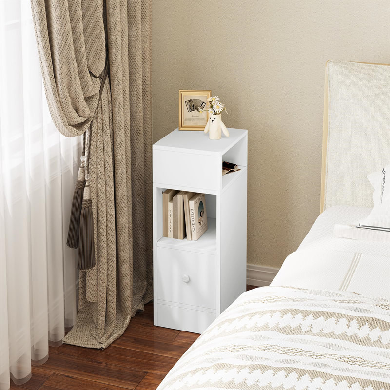 Alok 30cm W Manufactured Wood Bedside Table