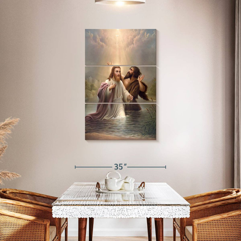 Adella Baptism Of Jesus, H 45 po x l 28 po