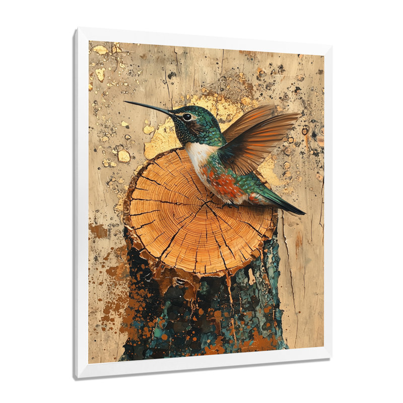 Govinda - animaux, impressions sur toile, H 20 po x l 12 po, Blanc, Picture Framed