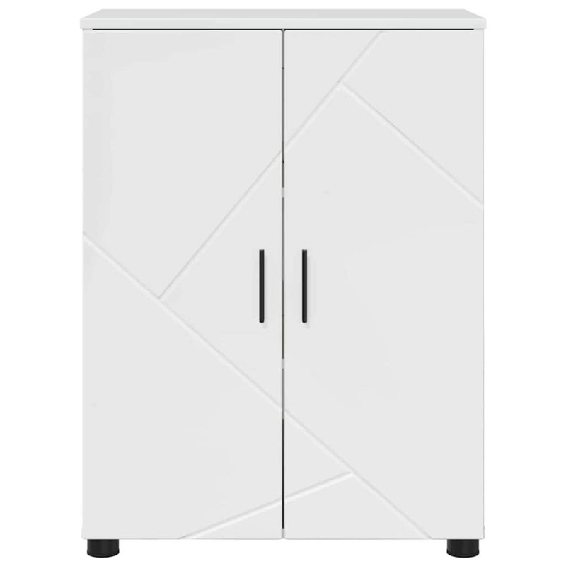 60cm Bathroom Vanity Base Only, High Gloss White