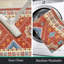 Ensembles de tapis de cuisine Boho 3 pièces avec tapis de couloir antidérapant et tapis de cuisine lavables pour tapis de cuisine épais