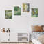 Multicolore, aquarelle, fleur sauvage, forêt, campagne, jardin, rétro, décor de salle de bain rétro, impression sur papier, 4 pièces-93012096-93012098