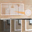Armoire à pharmacie à DEL avec douille et miroir, l 72 po x H 36 po, désembueur, gradable, armoire en aluminium avec charnière, facile à installer