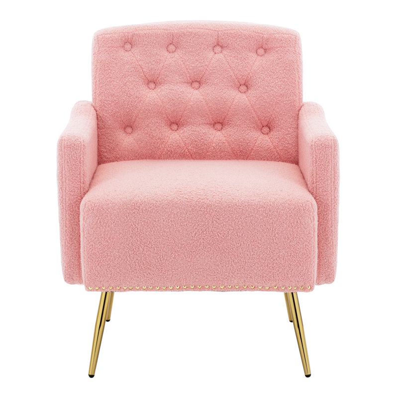 Albrechtice Velvet Armchair, Pink