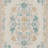 Vintage Floral Distressed Design Non-Slip Low-Pile Soft Thin Faux Wool Area Rug-1644600146