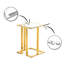 Tommen Glass Top Frame End Table-1849716963
