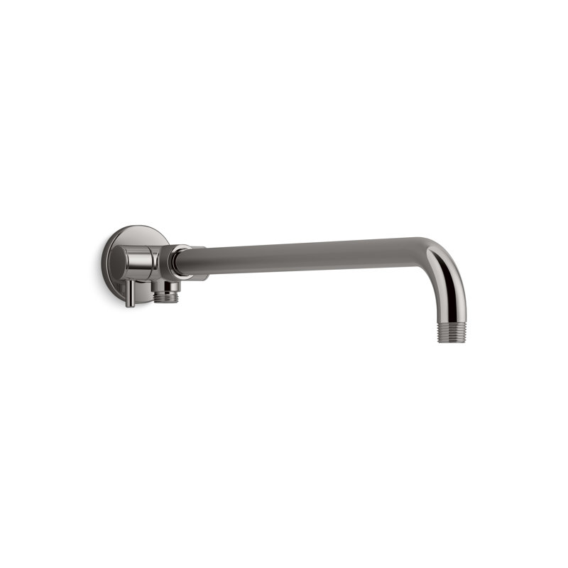 Wall-Mount Rainhead Arm with 3-Way Diverter, Satin