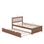 Lit plateforme simple en bois avec lit gigogne Modern Design-1428156607
