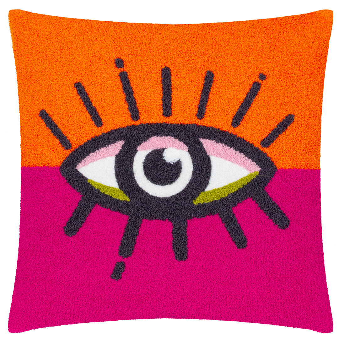 All Eyes On You Abstract Square Cushion